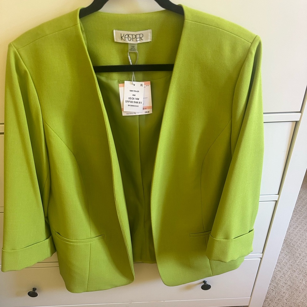 Kasper Women's Lime Green Suit Jacket